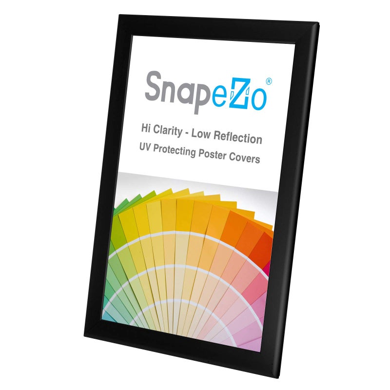SnapeZo Photo Frame 11x17, Black, 1.25 Inch Aluminum Profile, Front-Loading Snap Frame, Wall Mounting, Professional Series - Image 3